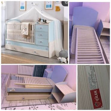 çınqıl qiyməti: Oğlan üçün, Dördbucaq, Beşik, Dəstsiz, Matras ilə, Yellənmə mexanizmsiz — 1