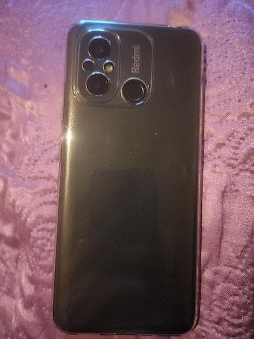 blackbird et ceken: Redmi 12C, 128 GB, rəng - Qara, Barmaq izi — 4