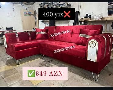 bed: Künc divan, Qonaq otağı üçün, Parça, Bazalı, Açılan, Kitab — 9