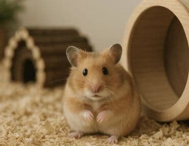 su donuzcuğu: Qızılı rəngli xomyaq - Növ: xomyaq (qızılı/boz-qızılı tüklü) - — 1