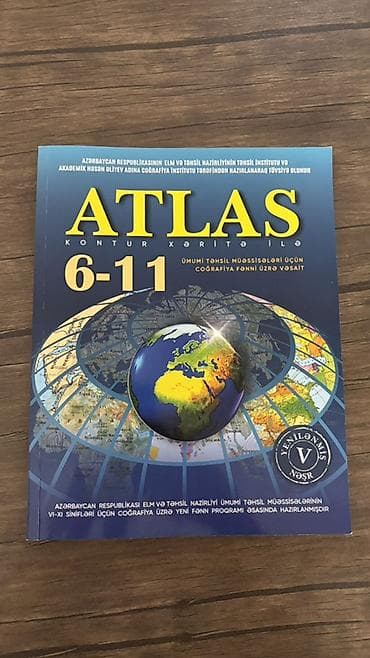 атлас: Tədris və hazırlıq üçün kitab dəsti Məzmun: - Atlas kontur — 1