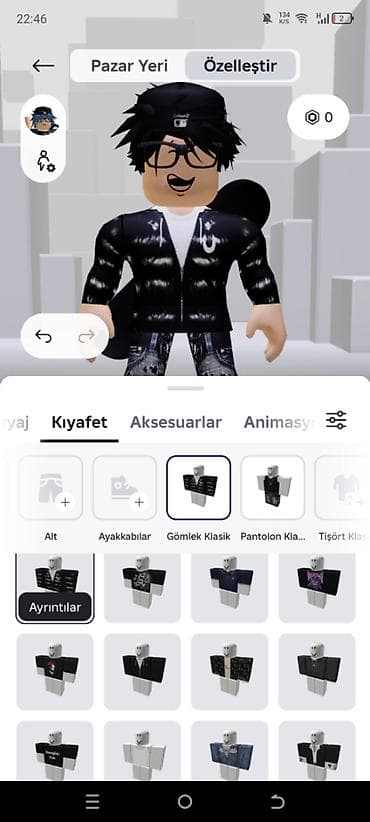 boş şalvar: Roblox avatar üçün tam geyim və animasiya kolleksiyası Məzmun: - — 6