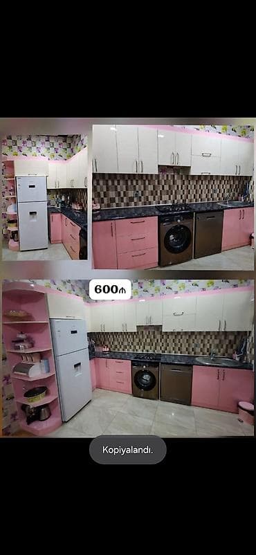 ağ zoğal: *600₼ MƏTBƏX mebeli :-TƏCİLİ SATILIR*‼️ ÖLÇÜ:-3.70 uzunluğu, 1.40 — 1