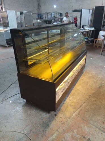 böyük soyuducu: Yüksək keyfiyyətdə şirniyyat vitrinlərinin istənilən ölçü və dizaynda — 5