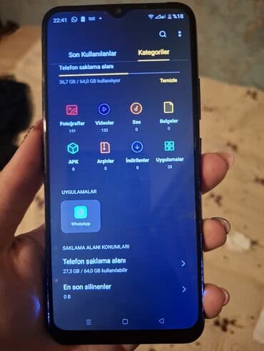 samsuq a 10: Realme C21Y, 64 GB, rəng - Qara, Sensor, Barmaq izi — 4