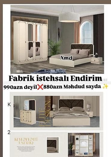 kohnə şkaflar: İkinəfərlik çarpayı, Dolab, Termo, Tumba, İşlənmiş — 1