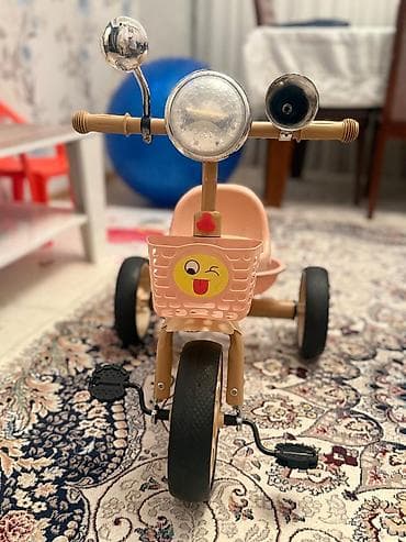 Uşaq velosipedləri: Uşaq üçtəkərli velosipedi - Rəng: Şaftalı/Bej tonları - Ön səbət — 4