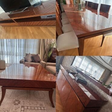 Qonaq otagi mebeli satilir 2000azn. Deste masa desti, tv stend, komod