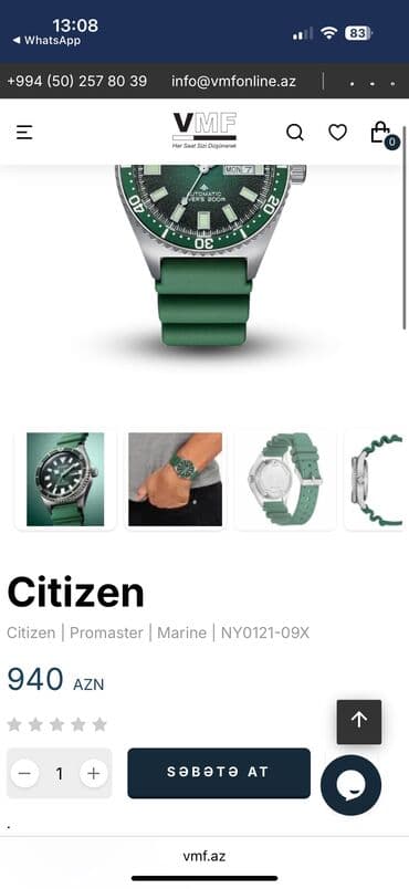 anna klein saat: Qol saatı, rəng - Yaşıl — 8