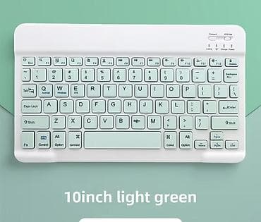 10 düymlük açıq yaşıl rəngli simsiz klaviatura - Kompakt 10" ölçü
