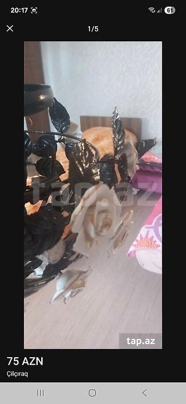 Çılçıraq, 4 lampa, Keramika lalafo.az -da Çılçıraq, 4 lampa, Keramika