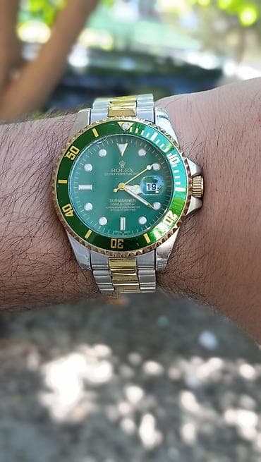 cib saati: İşlənmiş, Qol saatı, Rolex, rəng - Yaşıl — 4