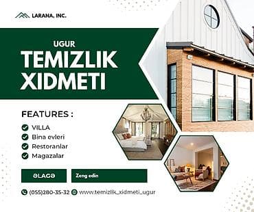 1.	Evlerin derinen temizliyi 2.	Temir sonra temizliki isleri