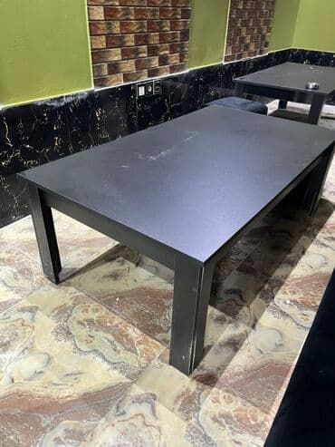 şüşe masa: Jurnal masası, İşlənmiş, Açılmayan, DSP, Dördbucaq masa — 1