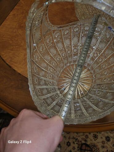 Столовые приборы: Kəsmə naxışlı xrustal Tom Bohema səbət qablar (2 ədəd) - Material — 2