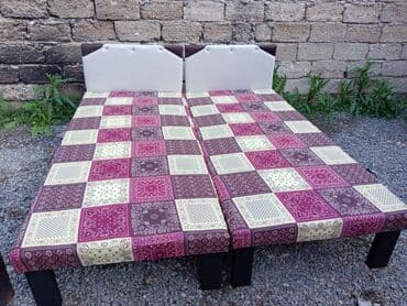 Təzə çarpayılar. 1 nəfərlik çarpayılar 60manat. 2 nəfərlik taxt — 21