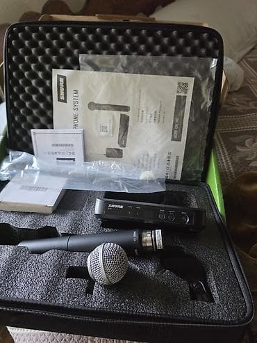 ucuz maqintafon: Yeni Simsiz (Bluetooth) Mikrofon Shure, Ünvandan götürmə — 4