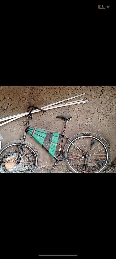 Şəhər/dağ tipli velosiped – 26" təkərli - Çərçivə: polad, qara