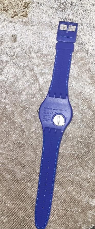 Смарт браслеты: Б/у, Наручные часы, Swatch, цвет - Синий — 2