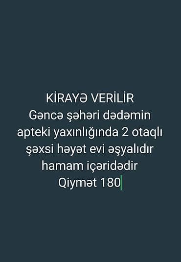 yeni ramanada kiraye evler 2025: 1 kv. m, 2 otaqlı — 1