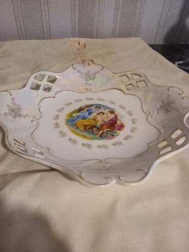 essek sekli: Boşqablar, 2 ədədli dəst, rəng - Ağ, Farfor — 1