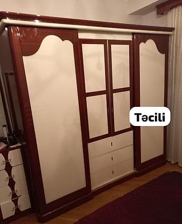 gül refi: İşlənmiş, 2 qapılı, Siyirməli, Qəhvəyi, Digər material, Açılan, Düz dolab — 1