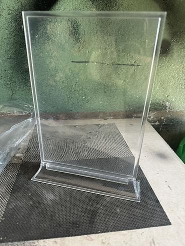 Akril masaüstü məlumat tutacağı - Şəffaf akril materialdan - İki lalafo.az -da Akril masaüstü məlumat tutacağı - Şəffaf akril materialdan - İki