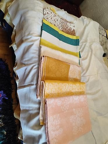 pastellər: Məişət üçün müxtəlif naxışlı və rəngli süfrə dəstləri - Material — 1