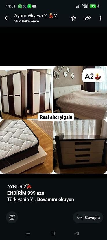 Divanlar: AYNUR 2💃 *ENDİRİM 999 azn* Türkiyənin Yatag desti satılır Qoz — 1