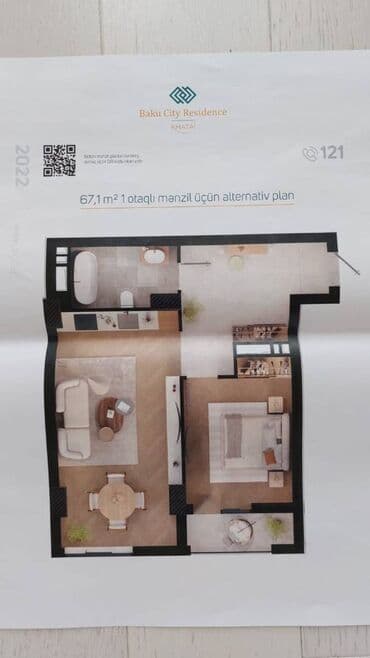 купить дом в баку недорого 2021: Белый город, 1 комната, Новостройка, м. Хатаи, 67 м² — 12