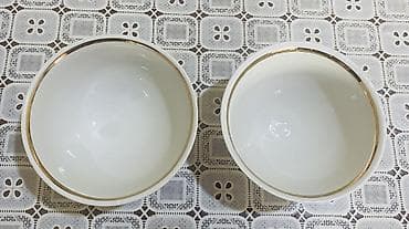 Миски, Набор из 2 шт., цвет - Белый, Керамика, Россия — 2