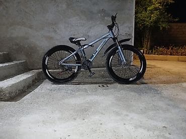 velo disk: Dağ və şəhər sürüşləri üçün uyğun velosiped. Gümüşü rəngli çərçivəyə — 1