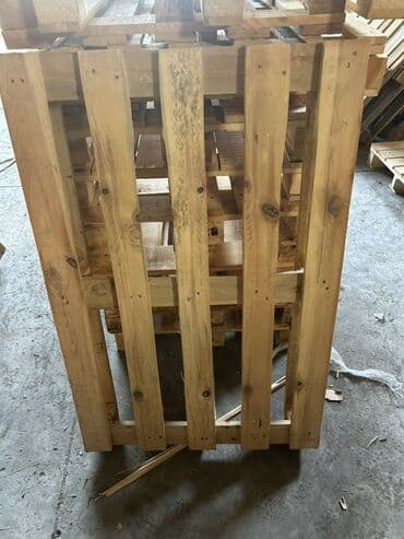 3 10 taxta qiymeti: Taxta palet - Material: təbii ağac (üzərində taxta düyünləri və — 2