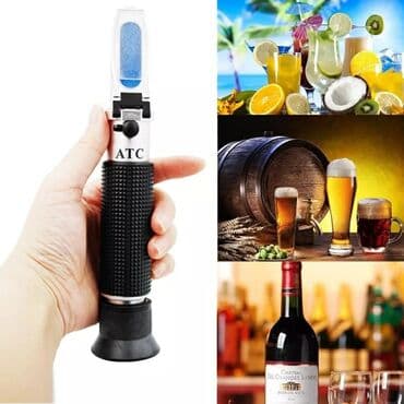 Optik refraktomer Spirt ölçən cihaz. - Ölçü dərəcəsi: 0 - 80% - Ölçü