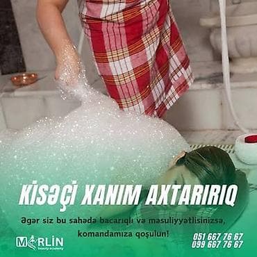 massajist: Yasamal da hamama 40 yaşından yuxarı masajçı,kisəçi xanım tələb — 1