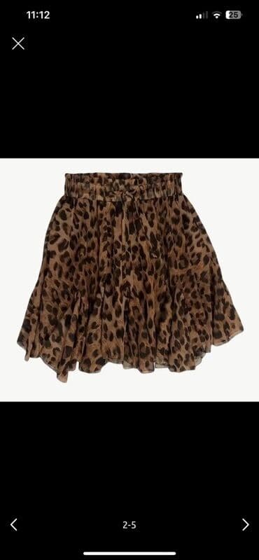 женские леопардовые лосины: Mini Ətək — 1