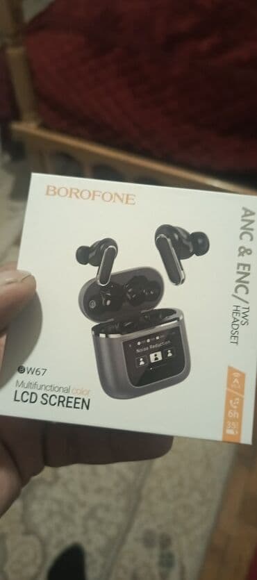 Yeni Simsiz (Bluetooth) Qulaqcıqlar, Borofone, rəng - Qara