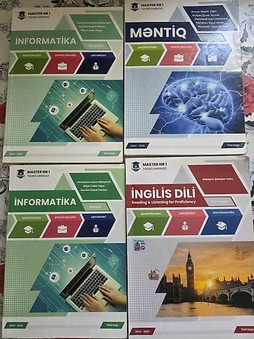 Testlər: MASTER NR1 Tədris Mərkəzinin 2024–2025 nəşrlərindən ibarət 4 kitab — 1