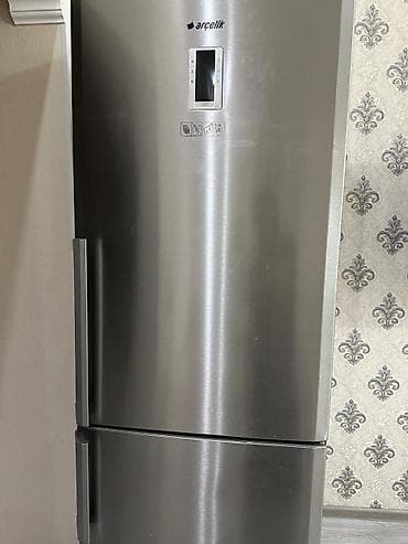 Plitələr və bişirmə panelləri: 2 qapılı Arcelik Soyuducu Satılır, rəng - Gümüşü — 1