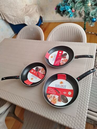 Süfrə ləvazimatları: Tava, rəng - Qara, Alüminium, Türkiyə — 1