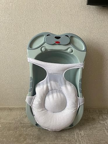 uşaq cadiri: Uşaq üçün vanna və hamam yastığı dəsti - Dizayn: Şirin it motivli — 1