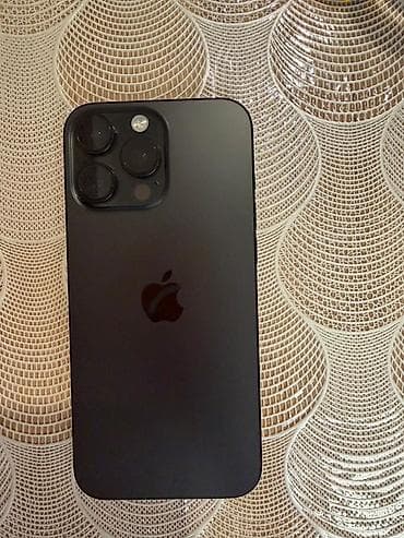 iphone 1 pro: IPhone 16 Pro Max, 256 GB, Qara, Barmaq izi, Face ID — 6