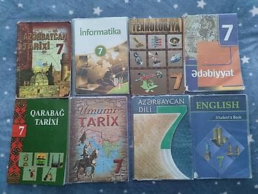 kitab alan: Her bir 7 ci sinif kitabı 2 manatdır.Kitabların bezileri içinde — 1