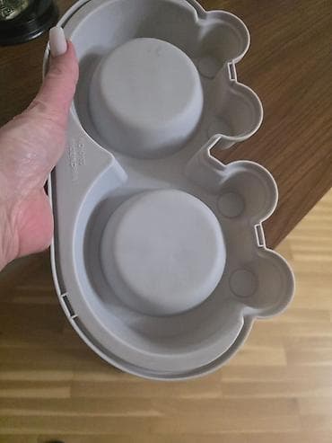 it boyunbağı: İkiqablı heyvan yem və su qabı seti - Material: dayanıqlı plastik — 1