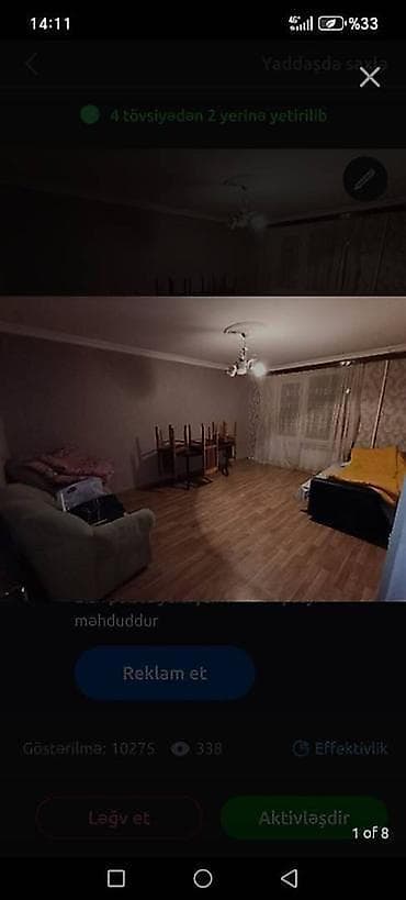 mesdaga ev: Salam Qara qarayevde metroya 5 deyqelik mesafede bir nefer üçün ev — 5