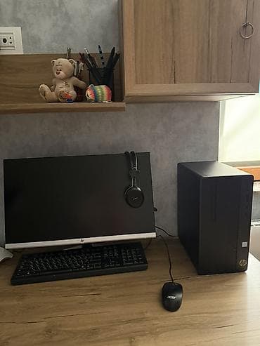 HP stolüstü kompüter seti Tərkib: - HP sistem bloku (ön paneldə USB