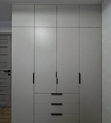 gul rəfi: 5 qapı, Siyirməli, Boz, Açılan, Düz dolab — 1