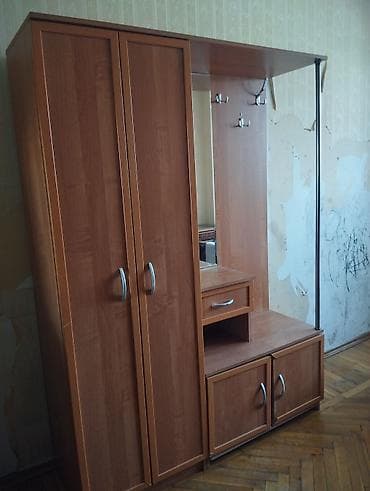 Dəhliz üçün çoxfunksiyalı mebel dəsti - Material: ağac teksturalı