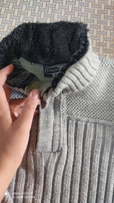 зеленая мужская кофта: Qalın jaket — 5