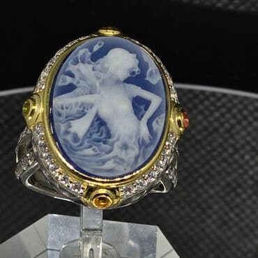 tək qaş qızıl uzuklər: Üzük, Ağ qızıl, Brilyant — 5